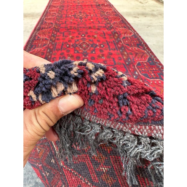 Hand Knotted Turkmen Runner Rug For Sale - Image 6 of 7