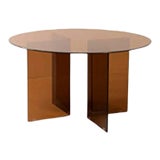 Image of Acrylic Round Coffee Table For Sale