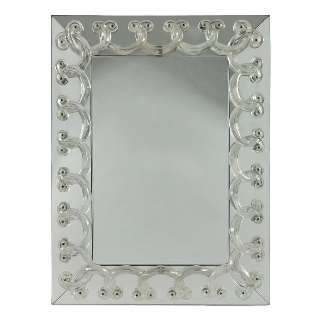 Rinceaux Mirror from Cristal Lalique, 1950 For Sale