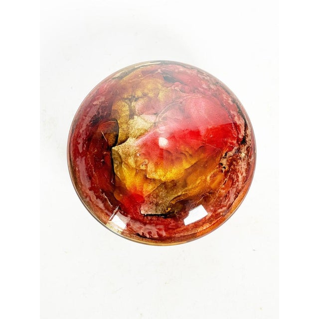 Red Glass Box, France, 1970s For Sale - Image 3 of 12
