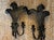 Hollywood Regency Pair of Hollywood Regency Black Candle Sconces With Plumes in the Style of Tony Duquette For Sale - Image 4 of 4