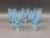 Mid-Century Modern Fostoria Versailles Azure Blue Crystal Parfait Tumbler Glasses- Set of 5 For Sale - Image 3 of 7