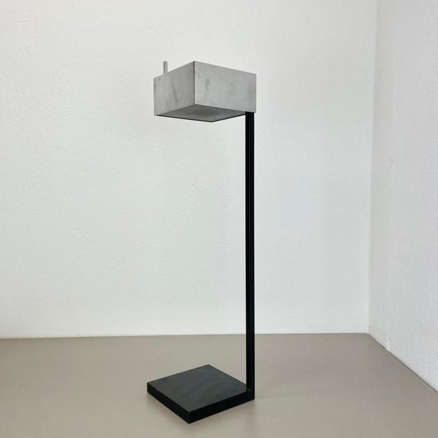 Bauhaus Modernist Bauhaus Cubic Metal Ashtray Stand, Germany, 1960s For Sale - Image 3 of 18