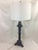 Navy Blue Plaster Pricket Lamp For Sale - Image 8 of 8