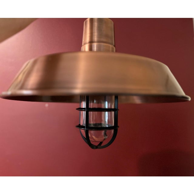 American Contemporary Barn Light Electric Original Warehouse Light For Sale - Image 3 of 4