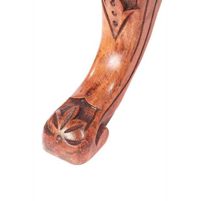 19th Century Victorian Antique Mahogany Side Table For Sale - Image 5 of 7