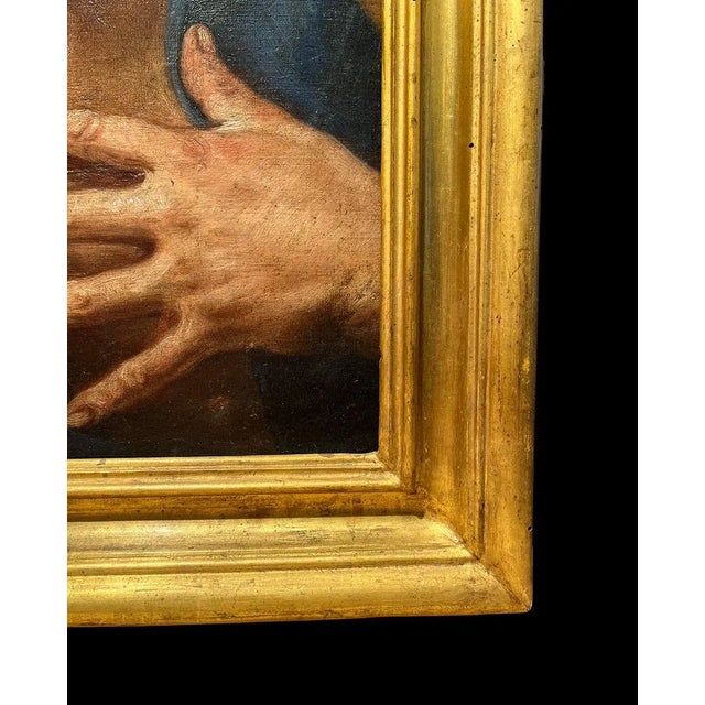 Ercole de Maria, Penitent Saint Peter, Oil on Canvas, 17th Century, Framed For Sale - Image 10 of 12