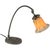 Art Deco Desk Lamp with Marbled Glass & Adjustable Shade For Sale - Image 3 of 9