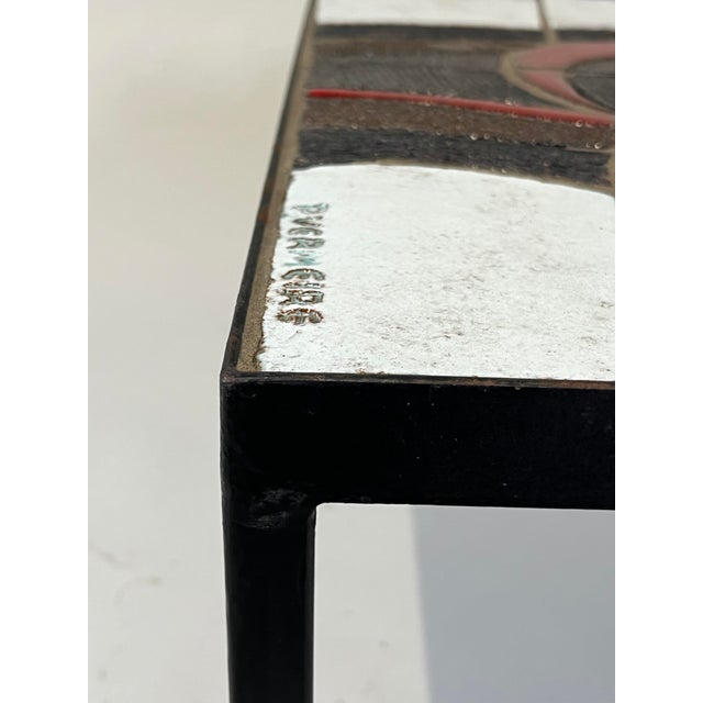 Ceramic Side Table by Paul Vermeire for Perignem, Belgium, 1960s For Sale - Image 13 of 16