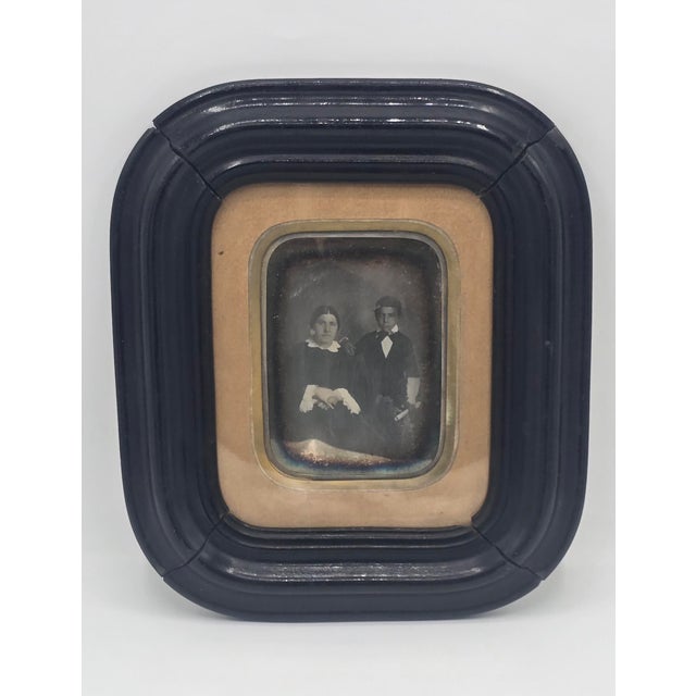Black Daguerreotype, Portrait of a Woman and a Young Boy, 1850, Glass For Sale - Image 8 of 8