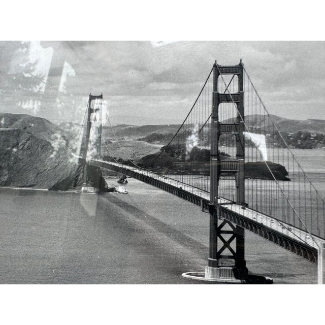 Pair of Vintage Golden Gate Bridge Black and White Photographs For Sale - Image 4 of 13