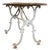 Small French Cast Iron and Wood Work Table For Sale - Image 4 of 4