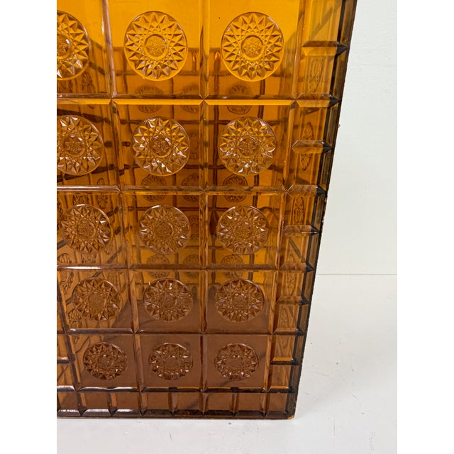 Amber Lucite Style Waste Basket / Trash Can For Sale - Image 10 of 17