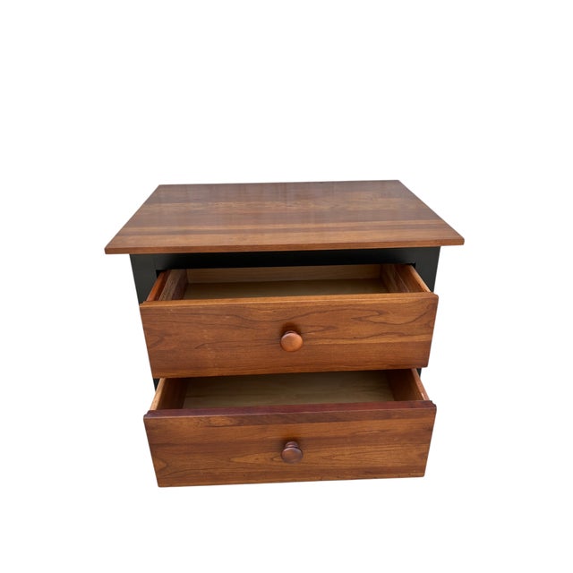 Black 1990s Ethan Allen American Impressions Nightstand End Table Mission Arts Crafts For Sale - Image 8 of 16