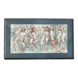 Vintage Mixed Media on Paper