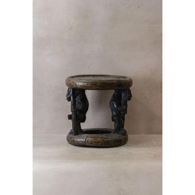 Vintage Baule Wood Side Table For Sale - Image 5 of 6