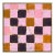 Checkerboard Print by Virginia Chamlee in Gold Frame, Small For Sale