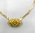 Mid-Century Modern Vintage Givenchy Modernist Gold-Tone Snake Chain Choker Necklace With Double-G Clasp For Sale - Image 3 of 5