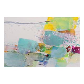 Contemporary Abstract Acrylic on Canvas "Spring" by Greet Helsen For Sale