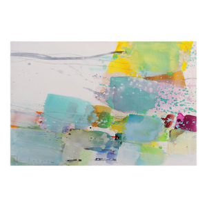 Contemporary Abstract Acrylic on Canvas "Spring" by Greet Helsen