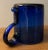 Blue Antique Blue Cobalt Blown Glass Mug With Applied Handle For Sale - Image 8 of 12