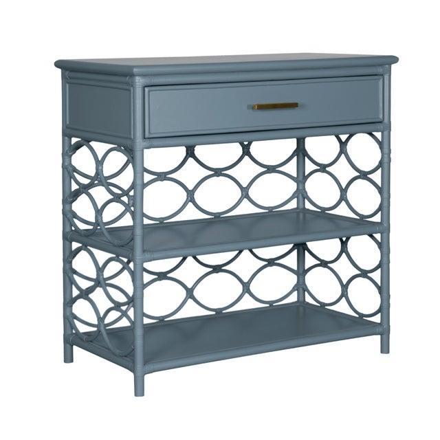 Not Yet Made - Made To Order Infinity End Table - Regatta Blue For Sale - Image 5 of 10