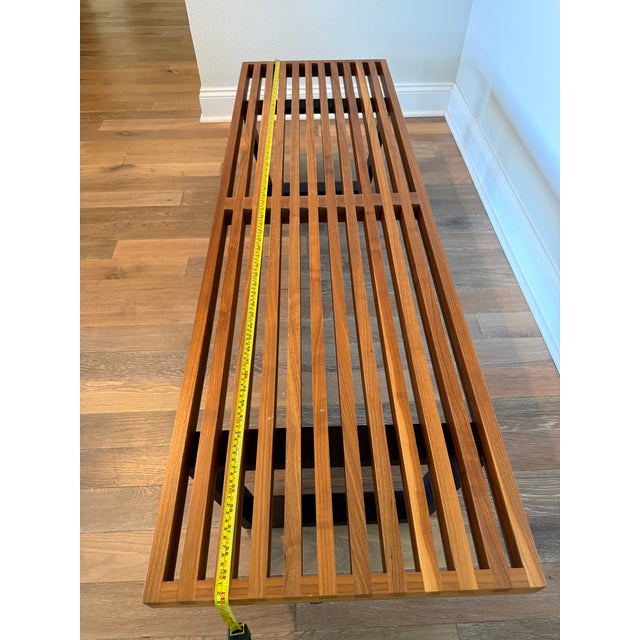 Herman Miller George Nelson Platform Bench – 60” Solid Wood For Sale - Image 12 of 13