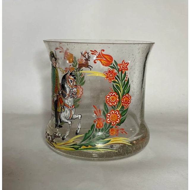Figurative Antique Transferware Hunt Theme Glasses- Set of 4 For Sale - Image 3 of 3