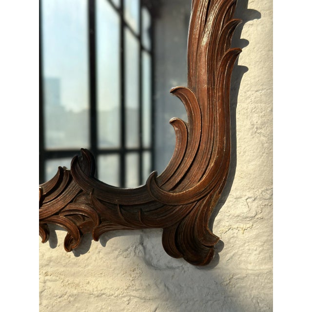 Vintage Rococo-Style Filigree Frame Mirror by Syroco, Circa 1940s For Sale - Image 10 of 12