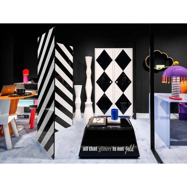 Simbolo room divider in powder-coated aluminum by altreforme dimensions: d 1 x w 210 x h 80 cm. Materials: powder-coated...