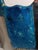 Blue Mexican Mosiac Mask With Abalone Mayan Aztec Death Burial Mask For Sale - Image 8 of 15