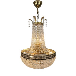 Antique French Empire Style Chandelier, 1900s For Sale