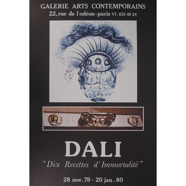 Salvador Dali Surreal Eye (Ten Recipes for Immortality) Lithography (Arts Litho workshop, Paris) Signed in the plate On...