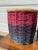 Boho Chic Vintage Pair of Colorful Handmade Filipino Baskets For Sale - Image 3 of 10