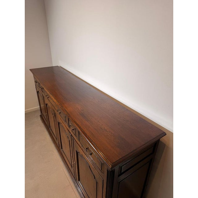 Wood New England Oak Sideboard For Sale - Image 7 of 8