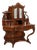 Louis Philippe Writing Desk in Walnut and Walnut Feather For Sale