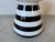 Gervasoni “InOut” Black and White Striped Champagne Cork Side Table by Paola Navone For Sale - Image 4 of 12