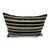 Turkish Hemp Pillow Cushion Natural Beige Black Pillow Cushion Cover 16" x 24" For Sale