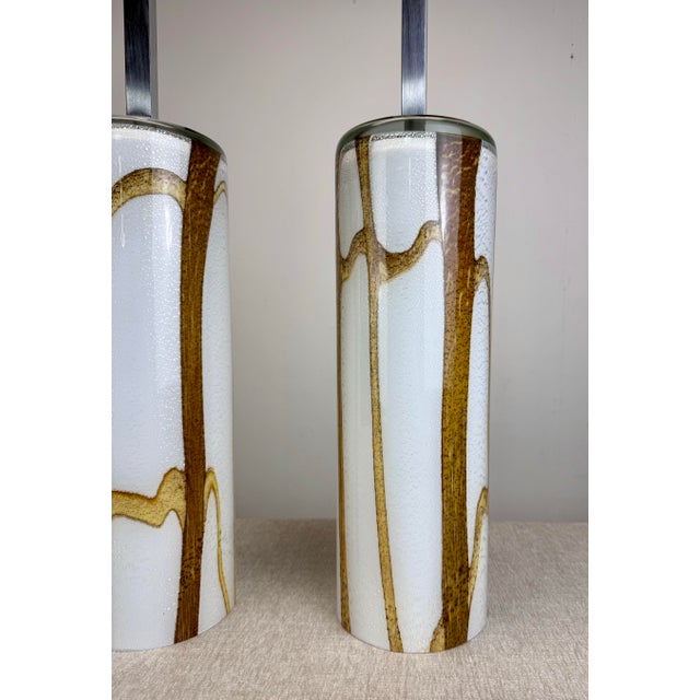 Modern Murano Glass “ Lavica” Table Lamp Pair by Thomas Fuchs / Otium For Sale - Image 12 of 12