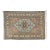 Vintage Turkish Area Rug, Soft Pink and Blue, Handwoven Wool For Sale