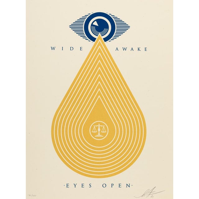 Shepard Fairey (Obey), Earth Crisis, Eyes Open, Original Screenprint For Sale - Image 6 of 6