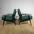 Vintage Danish Lounge Chairs in Teak and Fabric Seating, 1960s, Set of 2 For Sale - Image 6 of 6