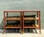 Vintage Gilt Tipped Tri Level Side Tables - A Pair For Sale In West Palm - Image 6 of 12