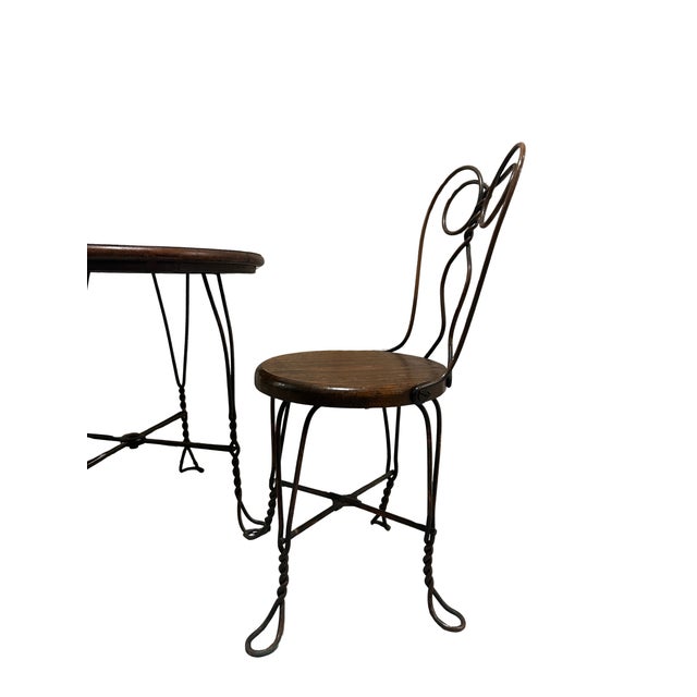 Child's Ice Cream Table Set C. 1900 For Sale - Image 11 of 14