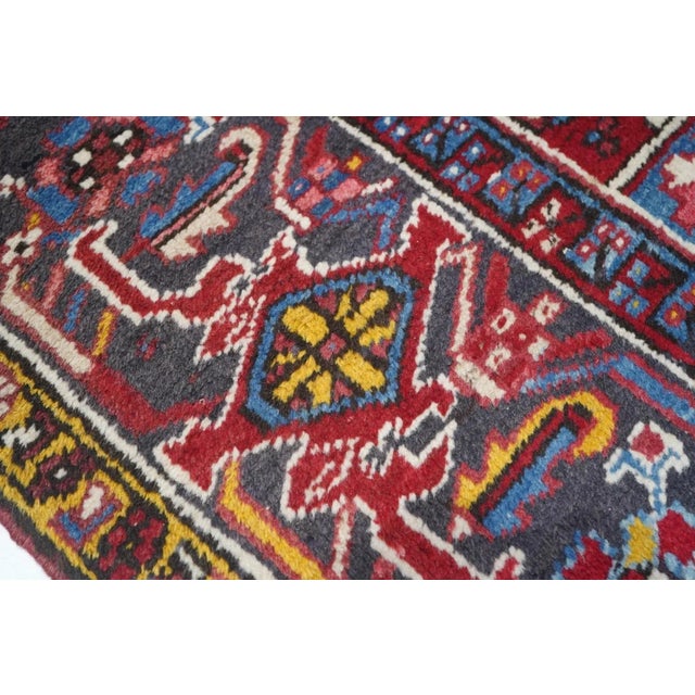 Vintage Heriz Rug 7'10'' x 10'11'' For Sale - Image 4 of 9