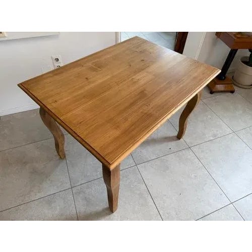Wood Farmhouse Table in Spruce For Sale - Image 7 of 13