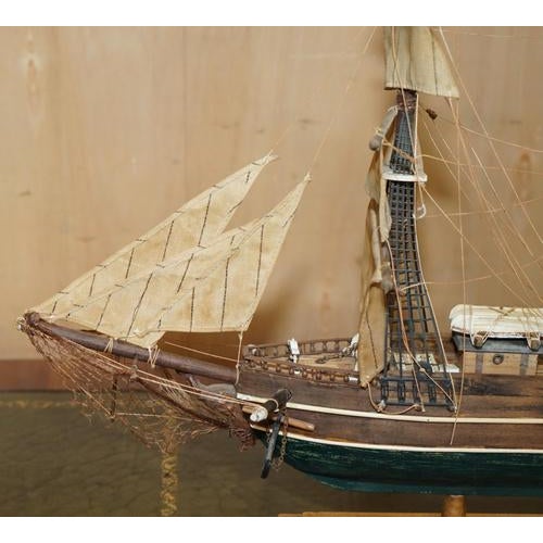 Wood Large Model of Young America Clipper Ship 1853 For Sale - Image 7 of 18