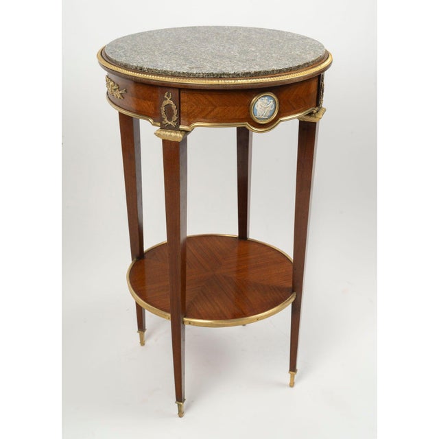 19th Century Napoleon III Louis XVI Pedestal Table For Sale - Image 4 of 9