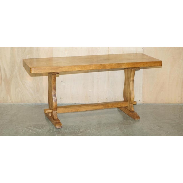 Desirable farmhouse country refectory dining table with the super rare, one plank, burr oak top A truly sublime piece, I...