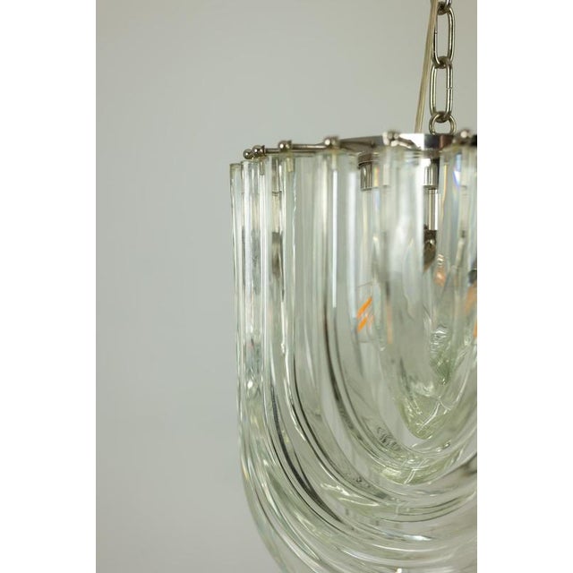 Translucent Murano Glass Pendant Lamp by Venini, 1980s For Sale - Image 3 of 11